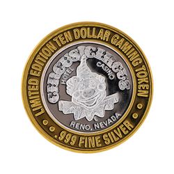 .999 Silver Circus Circus Hotel & Casino Reno $10 Gaming Token Limited Edition