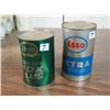 Image 1 : Esso Essolube HDX Plus Motor Oil Tin / Esso Extra Motor Oil Tin (Both Full)