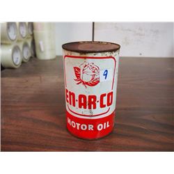 White Rose En-Ar-Co Motor Oil Tin (Empty)