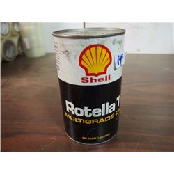 Shell Rotella T Multigrade Oil Tin (Full)
