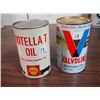 Image 1 : Shell Rotella T Oil Tin / Valvoline Motor Oil Tin (Both Full)