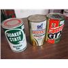 Image 1 : Quaker State Motor Oil Tin / Husky Stratolube "6000" Tin / Castro GTX Motor Oil Tin (All Empty)