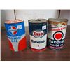 Image 1 : Royalite Motor Oil Tin / Esso Marvelube Motor Oil Tin / Havoline Extra Heavy Duty Motor Oil Tin (All