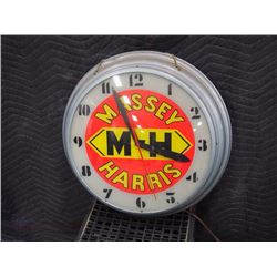Massey Harris Working Clock (Reproduction Lens, Sold W/ Damaged Original)
