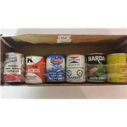 Assorted 4oz Tins (6) (Prestone, Record, Peerless, Bardah)