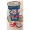 Image 1 : Full Quart Tins (3) (Esso, Shell, Texaco)
