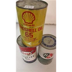 Full Aviation Quarts (3) (Shell, Esso, BA)