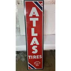 Atlas Tired Sign (6' Porcelain, Some Touch-ups)