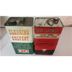 Square Gal Tins (2) (BA & De Laval)