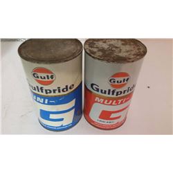 Full Gulf Motor Oil Quarts (2)