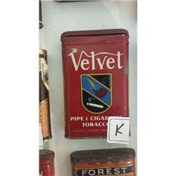 Choice of Pocket Tobacco Tins (Velvet)