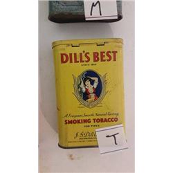Choice of Pocket Tobacco Tins (Dill's Best)