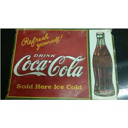 Coke Tin Sign - 27"