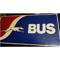 Greyhound Bus Tin Sign (Double sided) - 4 Feet