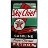 Image 1 : Texaco Sky Chief Porcelain Pump Sign - 22"
