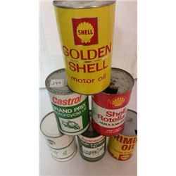 Assorted Quarts (6) (Castrol, Shell)