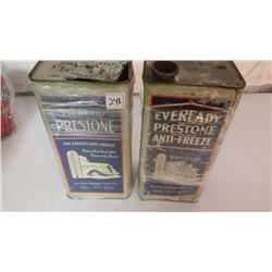 Older Anti Freeze Prestone - Square Tins (2)