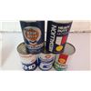 Image 1 : Assorted Empty Quart Cans (5) (Shell, Gulf)