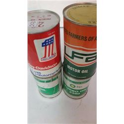 Assorted Empty Quart & Litre Tins (4)