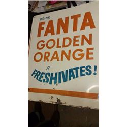 Fanta Orange Tin Sign - 31"x27"
