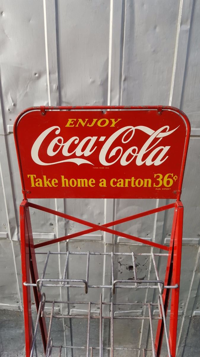 Coke Bottled Rack Coca Cola Bottle Rack - 1940's or 50's