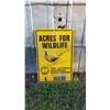 Image 1 : Vintage Acres for Wildlife Sign