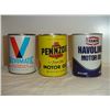 Image 1 : Oil Tins (3) (Valvomatic, Pennzoil, Texaco)