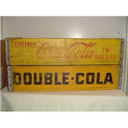 Wooden Pop Crates (2)  (Coke And Double Cola)