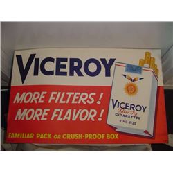 Viceroy Cigarettes Cardboard Advertising Sign