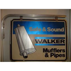 Walkers Muffler Advertising Sign Complete With Hanger