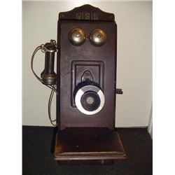 Strongberg Carlson Oak Wall Phone