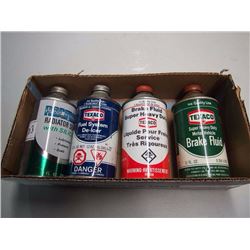 Assorted Cone Top Tins (4) (Texaco (3) Premium (1))