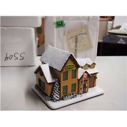 Hawthorne Village Miniature, Fire Station, John Deere Creek Village Collection (W/ Certificate of Au