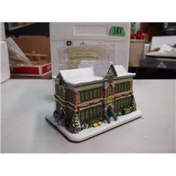 Hawthorne Village Miniature, John Deere School, John Deere Heartland Holiday Collection (W/ Certific