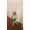 Image 1 : Green Depression Glass Beehive Lamp