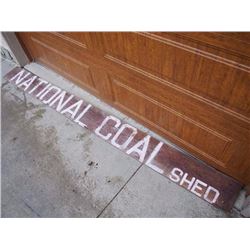 National Coal Shed Wooden Sign - 9'x10"