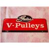 Image 2 : Gates V-Pulleys Tin Double Sided Display Sign 17"x7"