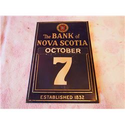 The Bank of Nova Scotia Calendar Sign