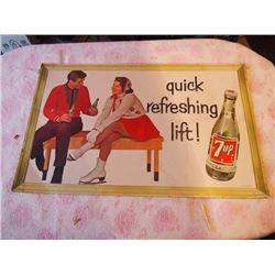 7up Cardboard Sign - 37"x24"