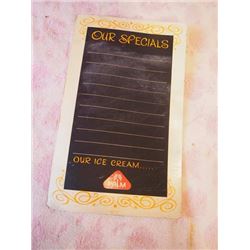 Palm Ice-cream Chalkboard Cardboard Sign -