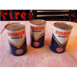 Gulf Durafilm Motor Oil Quarts (3) (Full)