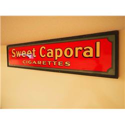 Sweet Caporal Cigarettes Painted Tin Sign - 66"x12"