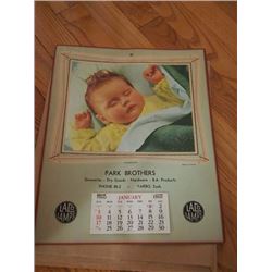 Laco Lamps Calendar (1960) (Park Brothers in Yarbo, Sask)