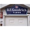 Image 1 : BF Goodrich Tires, Double Sided, Porcelain Sign, Original - 32"x16"