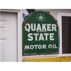 Quaker State Motor Oil Sign - 28"x26"