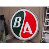 Image 1 : Original Double Sided Porcelain BA Sign - 5 1/2' Diameter