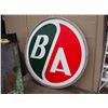 Image 2 : Original Double Sided Porcelain BA Sign - 5 1/2' Diameter
