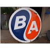 Image 2 : Original Double Sided Porcelain BA Sign (No Edging) - 5 1/2' Diameter