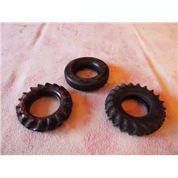 Tire Ashtrays (3) (No Glass Dishes)