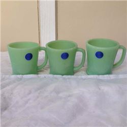 Jadeite Fire King Mugs (3)